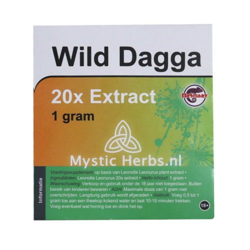 Køb Vild Dagga 20X ekstrakt - 1 gram